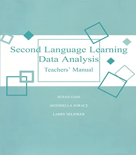 Second Language Teachers' Manual (9780805832648) by Gass, Susan M.