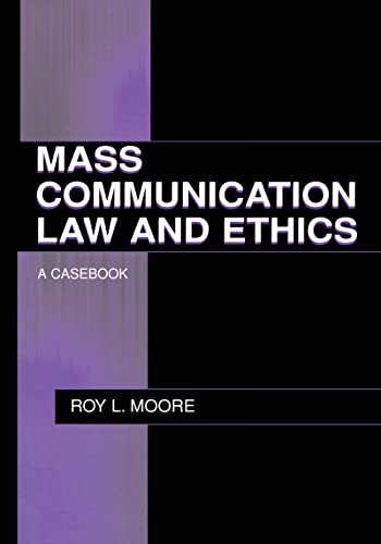 Stock image for Mass Communication Law and Ethics : A Casebook for sale by Better World Books