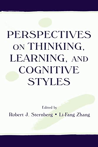 Beispielbild fr Perspectives on Thinking, Learning, and Cognitive Styles zum Verkauf von Better World Books