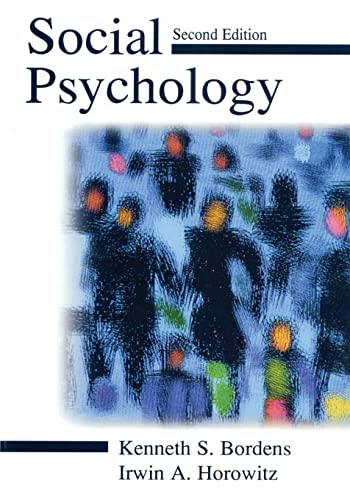 Social Psychology (9780805835205) by Bordens, Kenneth S.