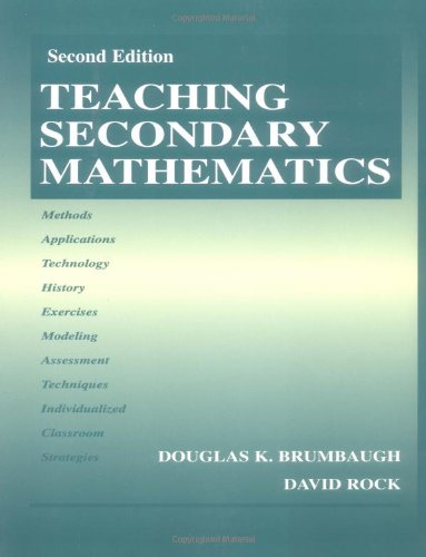 Stock image for Teaching Secondary Mathematics Through Applications for sale by Better World Books