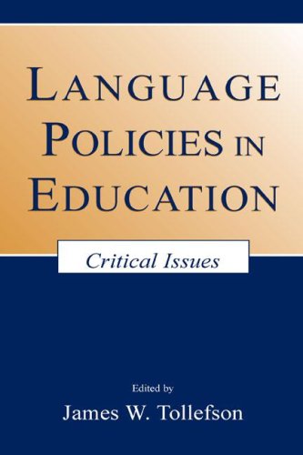 Stock image for Language Policies in Education: Critical Issues for sale by SecondSale