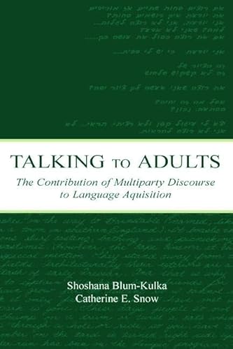 Imagen de archivo de Talking to Adults a la venta por Phatpocket Limited