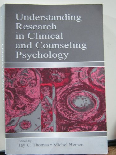 Stock image for Understanding Research in Clinical and Counseling Psychology for sale by Open Books