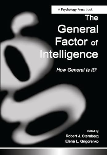 Imagen de archivo de The General Factor of Intelligence: How General Is It? a la venta por Phatpocket Limited
