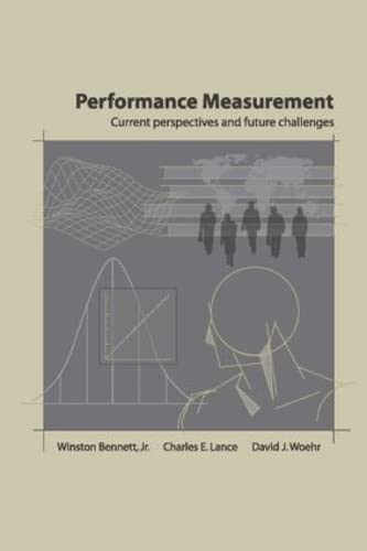 Beispielbild fr Performance Measurement: Current Perspectives and Future Challenges (Applied Psychology Series) zum Verkauf von Once Upon A Time Books
