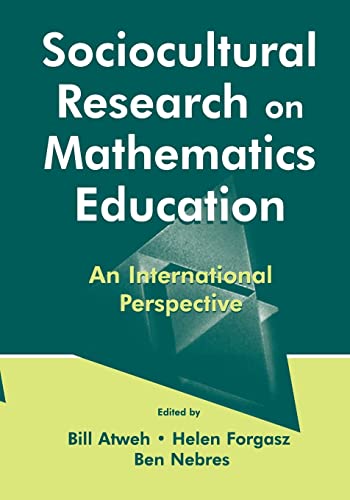 Imagen de archivo de Sociocultural Research on Mathematics Education : An International Perspective a la venta por Better World Books