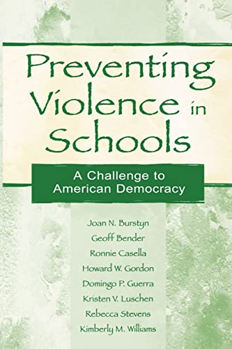 Stock image for Preventing Violence in Schools PR for sale by Books Puddle