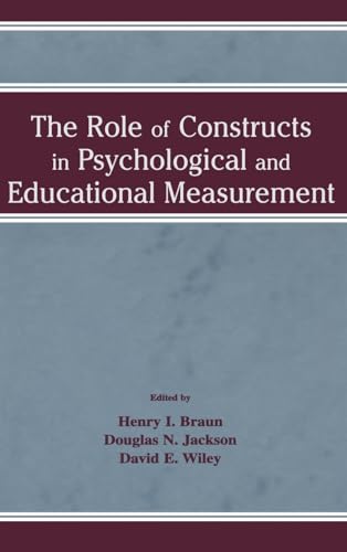 Stock image for The Role of Constructs in Psychological and Educational Measurement for sale by Chiron Media