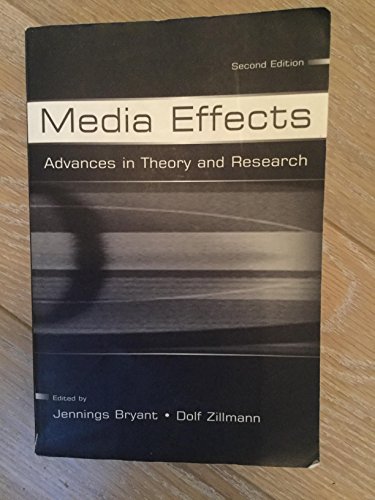 9780805838640: Media Effects: Advances in Theory and Research (Routledge Communication Series)