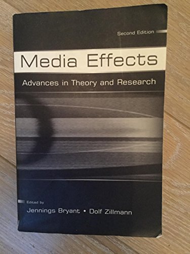 Stock image for Media Effects : Advances in Theory and Research for sale by Better World Books