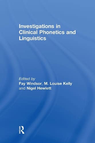 9780805840155: Investigations in Clinical Phonetics and Linguistics