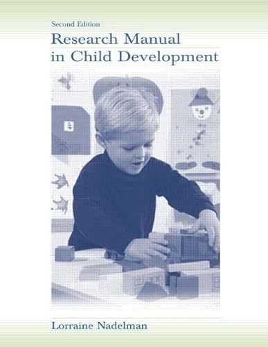 9780805840414: Research Manual in Child Development