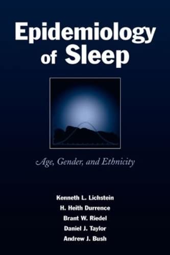 Beispielbild fr Epidemiology of Sleep: Age, Gender, and Ethnicity zum Verkauf von HPB-Diamond
