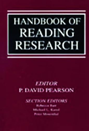 Stock image for Handbook of Reading Research for sale by HPB-Red
