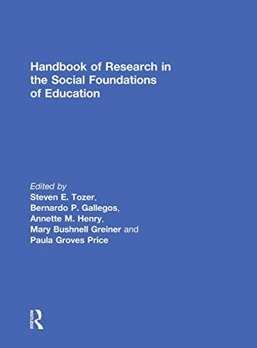 Stock image for Handbook of Research in the Social Foundations of Education for sale by Chiron Media