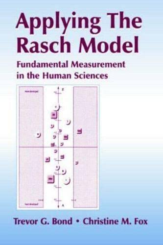 Beispielbild fr Applying the Rasch Model: Fundamental Measurement in the Human Sciences zum Verkauf von medimops