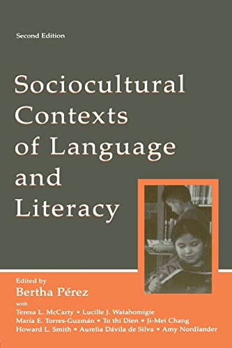 Stock image for Sociocultural Contexts of Language and Literacy for sale by BookHolders