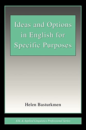 Imagen de archivo de Ideas and Options in English for Specific Purposes (ESL and Applied Linguistics Professional Series) a la venta por Chiron Media