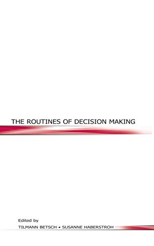 9780805846133: The Routines Of Decision Making