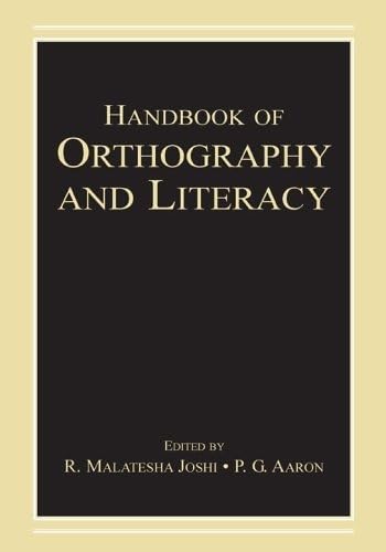 Stock image for HANDBOOK OF ORTHOGRAPHY AND LITE for sale by BennettBooksLtd