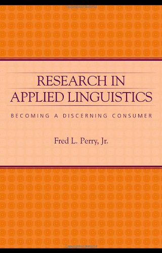 Beispielbild fr Research in Applied Linguistics : Becoming a Discerning Consumer zum Verkauf von Better World Books
