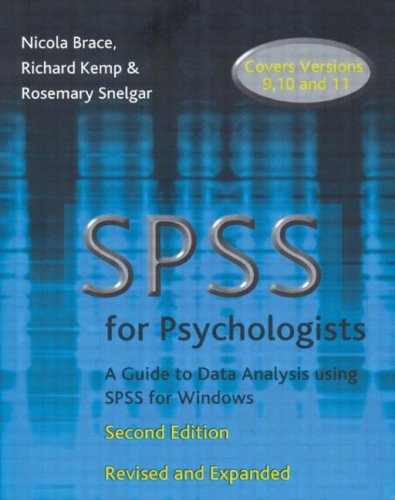 Stock image for SPSS for Psychologists: A Guide to Data Analysis Using SPSS for Windows for sale by ThriftBooks-Atlanta