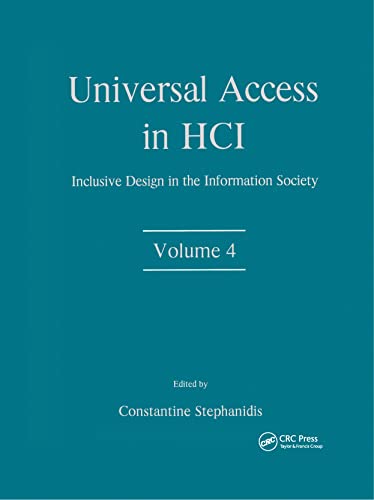 9780805849332: Universal Access in HCI: Inclusive Design in the Information Society, Volume 4