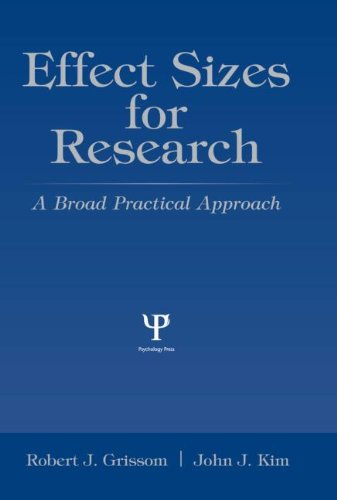 Beispielbild fr Effect Sizes for Research : A Broad Practical Approach zum Verkauf von Better World Books