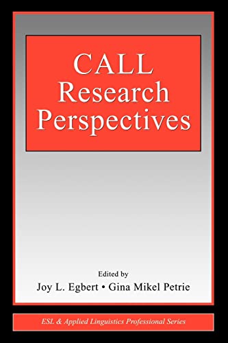 9780805851380: CALL Research Perspectives (ESL & Applied Linguistics Professional Series)