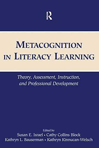Beispielbild fr Metacognition in Literacy Learning : Theory, Assessment, Instruction, and Professional Development zum Verkauf von Blackwell's