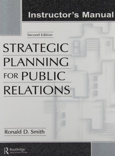 Beispielbild fr Strategic Planning for Public Relations zum Verkauf von dsmbooks