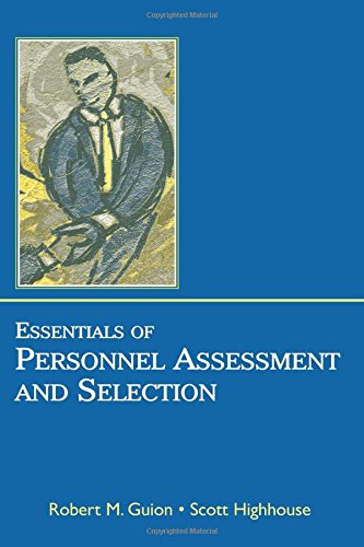9780805852820: Essentials of Personnel Assessment and Selection