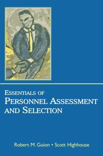 Beispielbild fr Essentials of Personnel Assessment And Selection zum Verkauf von SecondSale