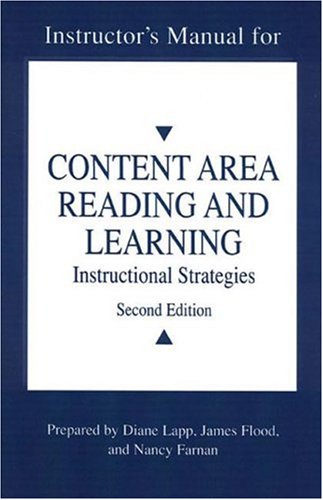 9780805852967: Content Area Literacy And Learning: Instructional Strategies
