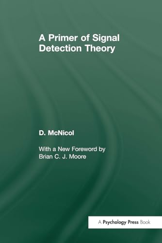 9780805853230: A Primer of Signal Detection Theory