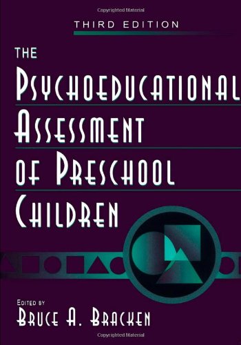 9780805853278: The Psychoeducational Assessment of Preschool Children