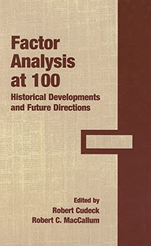 9780805853476: Factor Analysis at 100: Historical Developments and Future Directions