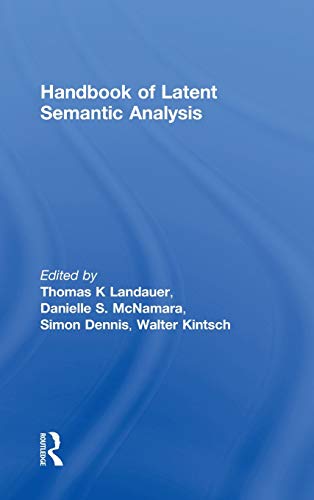 Beispielbild fr Handbook of Latent Semantic Analysis (University of Colorado Institute of Cognitive Science) zum Verkauf von Buchpark