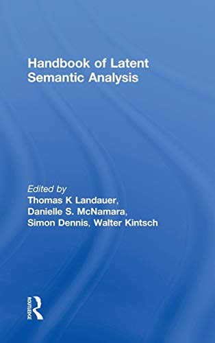 9780805854183: Handbook of Latent Semantic Analysis