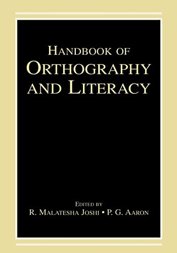 Stock image for Handbook of Orthography and Literacy for sale by Better World Books
