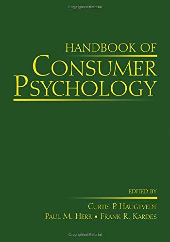 Stock image for Handbook of Consumer Psychology for sale by Better World Books