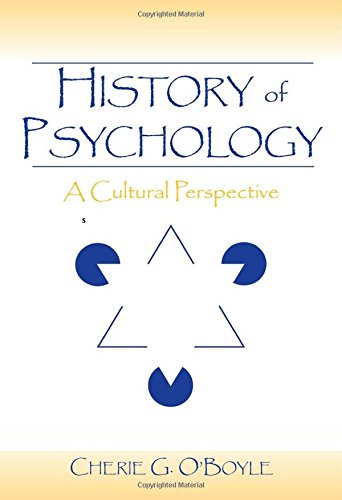 9780805856095: History of Psychology: A Cultural Perspective