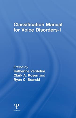 9780805856316: Classification Manual for Voice Disorders-I