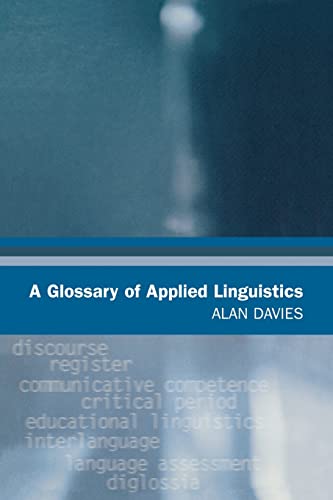 9780805857290: A GLOSSYary of Applied Linguistics