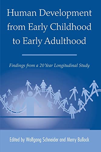 9780805861082: Human Development from Early Childhood to Early Adulthood: Findings from a 20 Year Longitudinal Study
