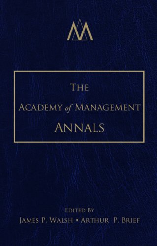 9780805862201: The Academy of Management Annals, Volume 1