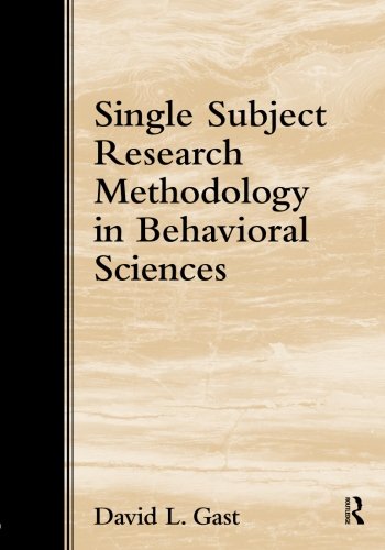 Stock image for Single Subject Research Methodology in Behavioral Sciences for sale by Half Price Books Inc.