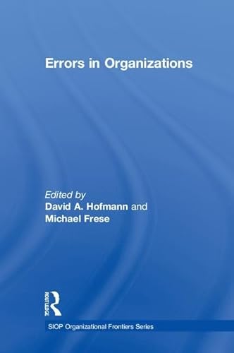 Beispielbild fr Errors in Organizations (SIOP Organizational Frontiers Series) zum Verkauf von AwesomeBooks