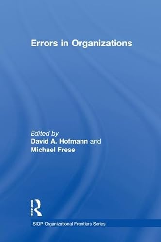 Stock image for Errors in Organizations (SIOP Organizational Frontiers Series) for sale by HPB-Red